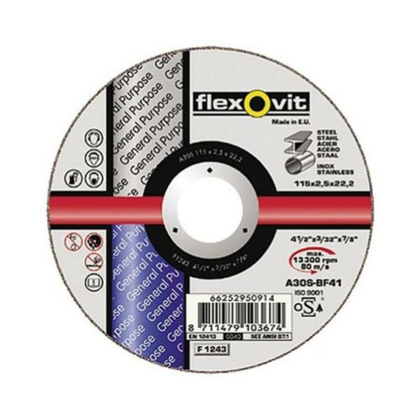Kotúč 125x1 Flexovit oceľ/inox 1350 | AGmajster.sk