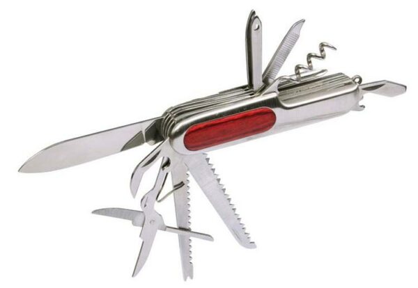 Nožík vreckový multifunkčný nerez 16226 | AGmajster.sk