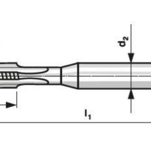 Závitník strojný brúsený s priamou drážkou 223042 HSSE ISO1 M4 | AGmajster.sk