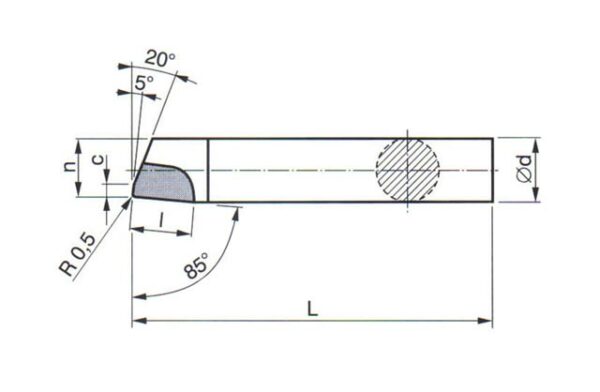 vyvrtávací kolmý 20x63 mm H 10 | AGmajster.sk