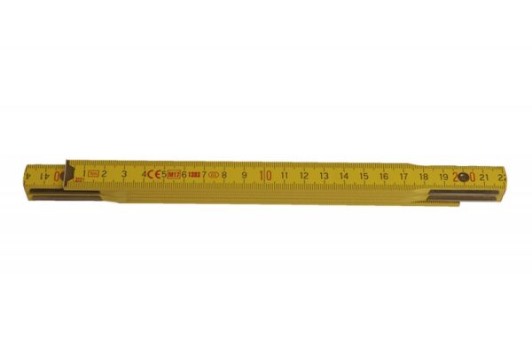 Meter 1 m drevený skladací PROFI žltý 13021 | AGmajster.sk