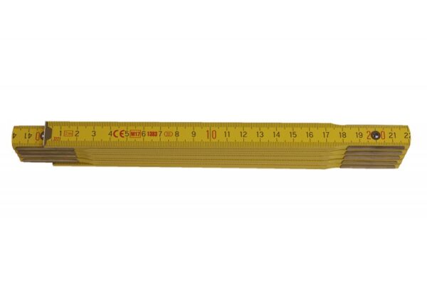 Meter 2 m drevený skladací PROFI žltý 13022 | AGmajster.sk
