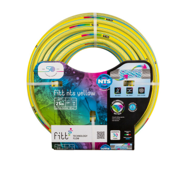 Hadica záhradná FITT NTS YELLOW 1" 25 m 6vrst max.tlak 21bar - Image 2